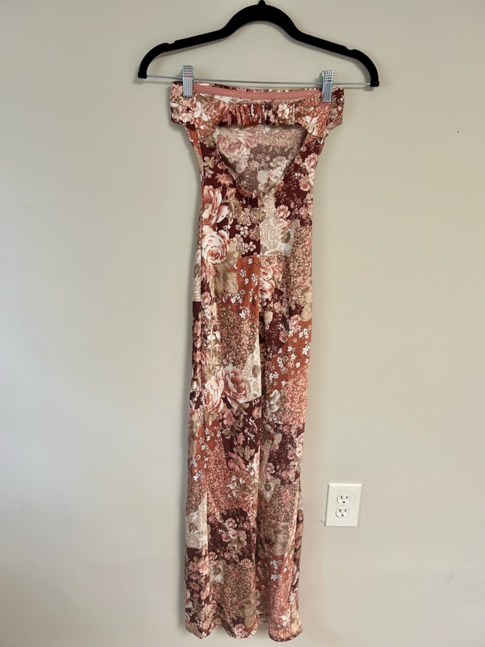 Altar'd State Floral Maxi Dress in Rose, Mauve, Cream - Picture 3 of 4